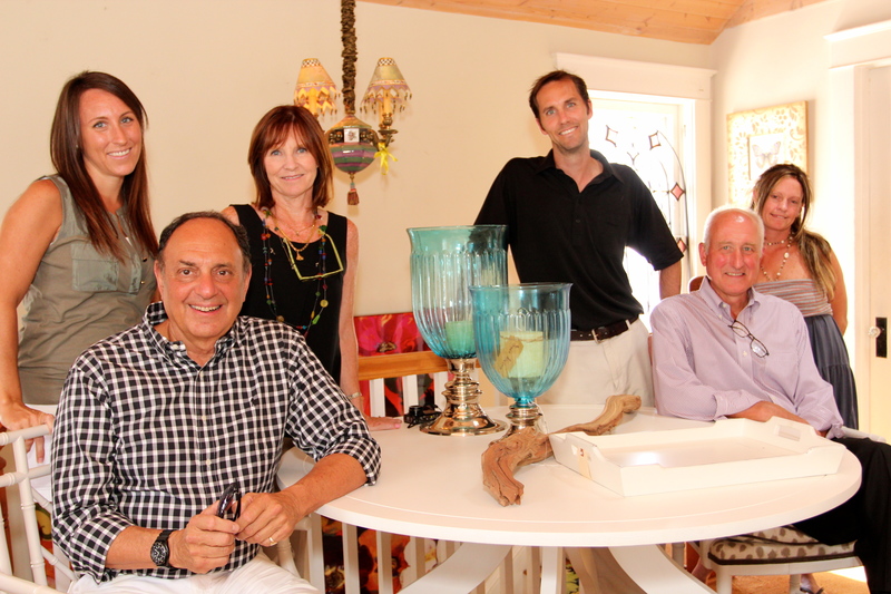 The Feist family gathered for the event in their Rehoboth store, The Winding Beam. Shown are (l-r) Meredith Feist, Joe Ruggiero, Vicki Feist, Derek Feist, Roger Feist and Tristen Feist. BY DAREN CRISWELL